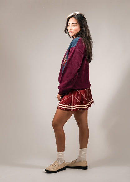 Sicilia Skirt – Maroon: The Perfect Blend of Style and Comfort