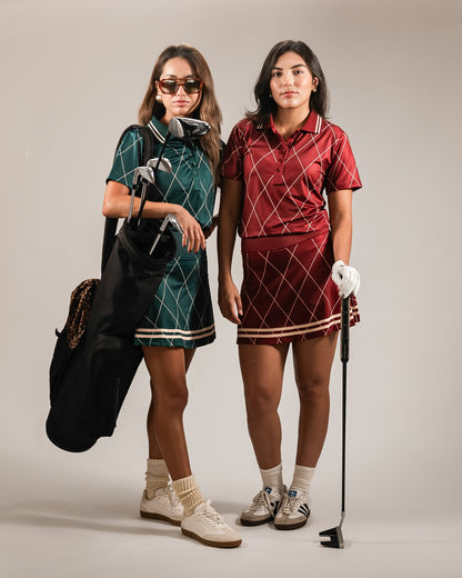 Sicilia Polo - Maroon: Style Meets Comfort on the Golf Course