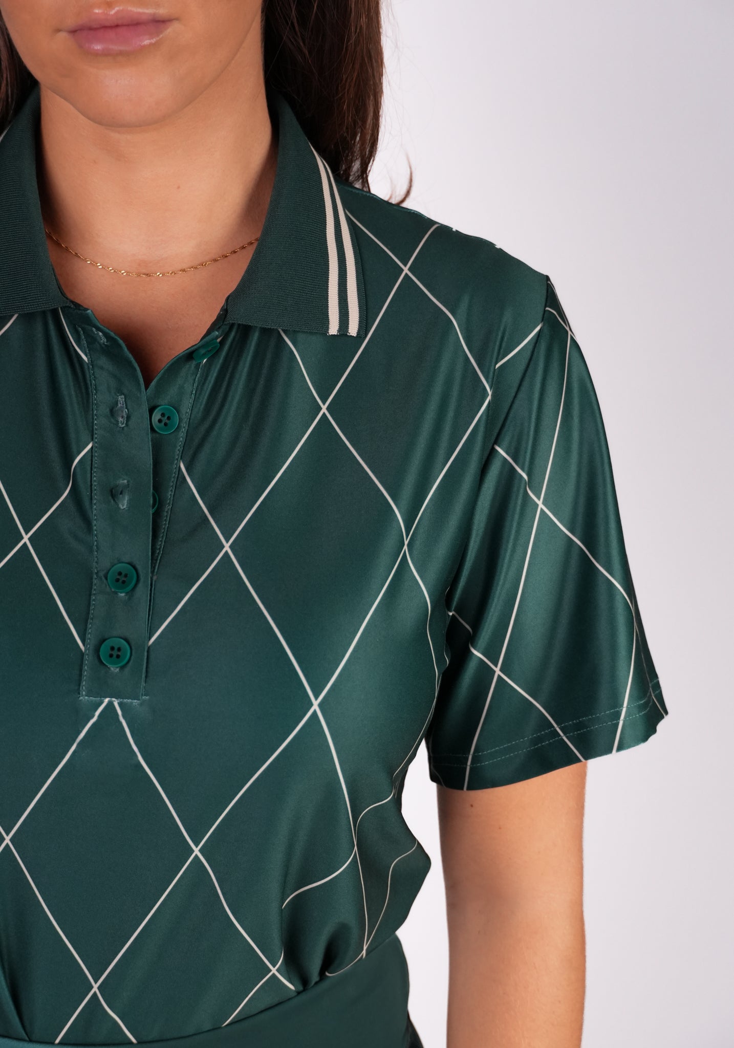 Pine Women's Golf Polo Shirt | Lightweight, Breathable, Green